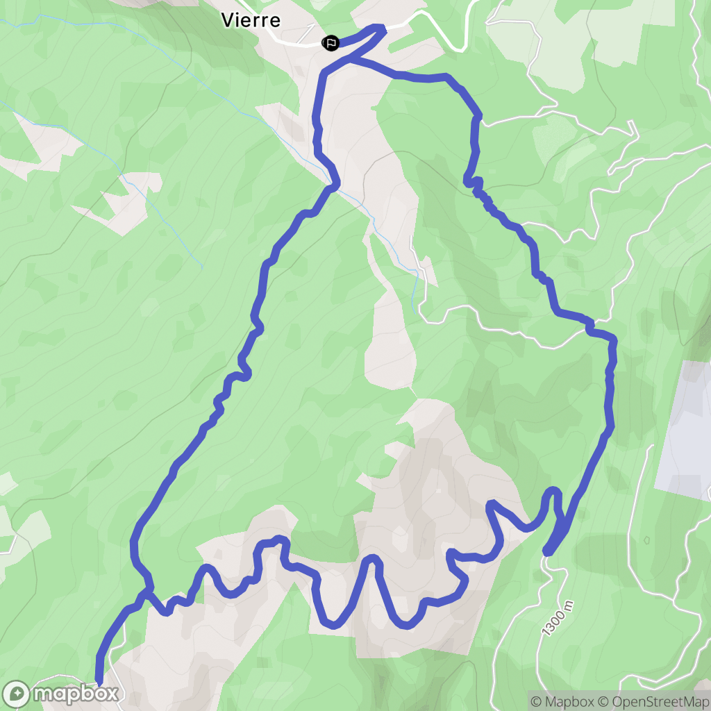 Venterol : carte du parcours de randonnée - France