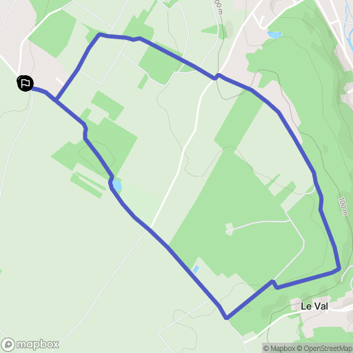 Épône : carte du parcours de randonnée - France