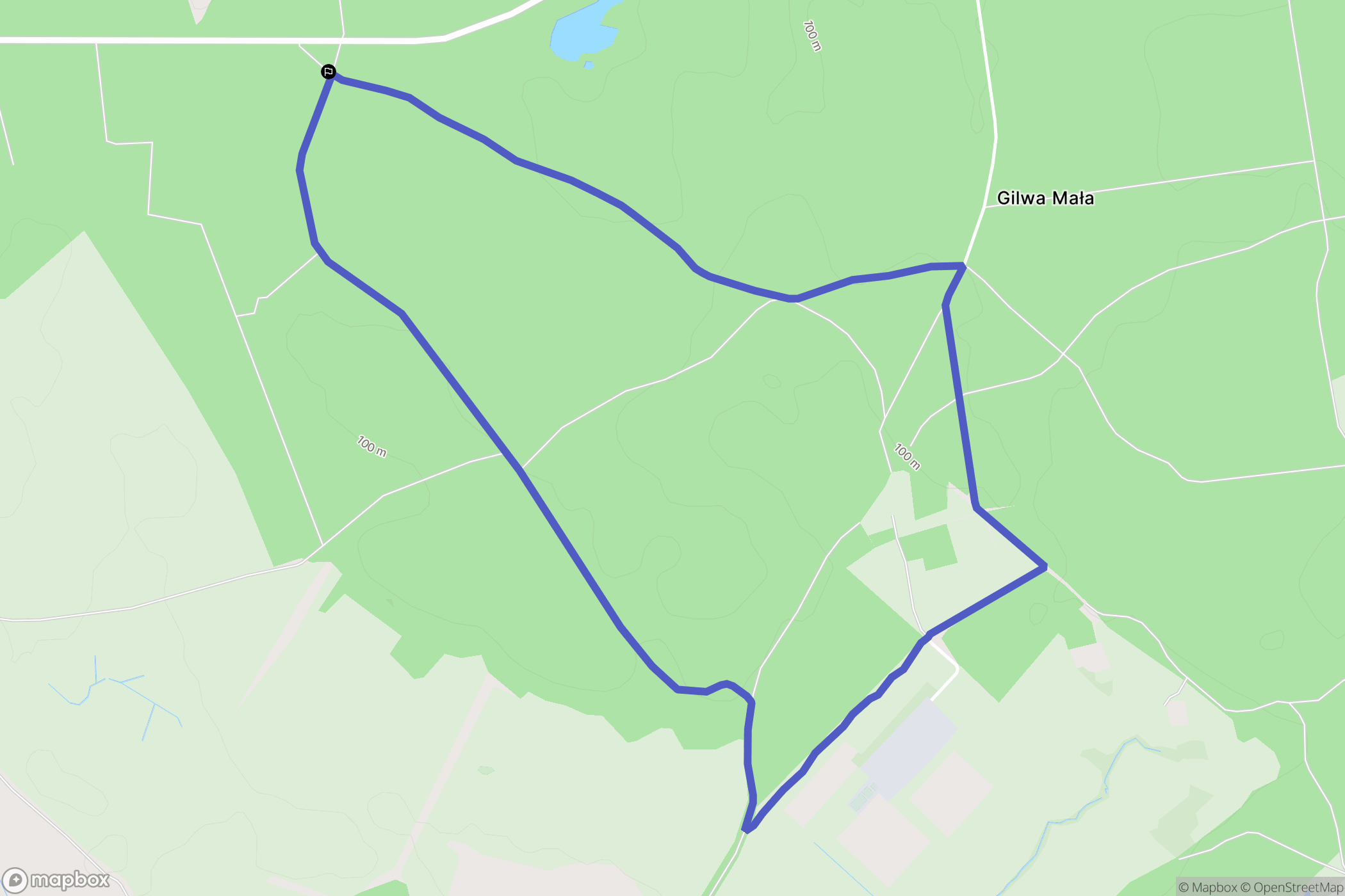 Licze: mapa trasy - Poland