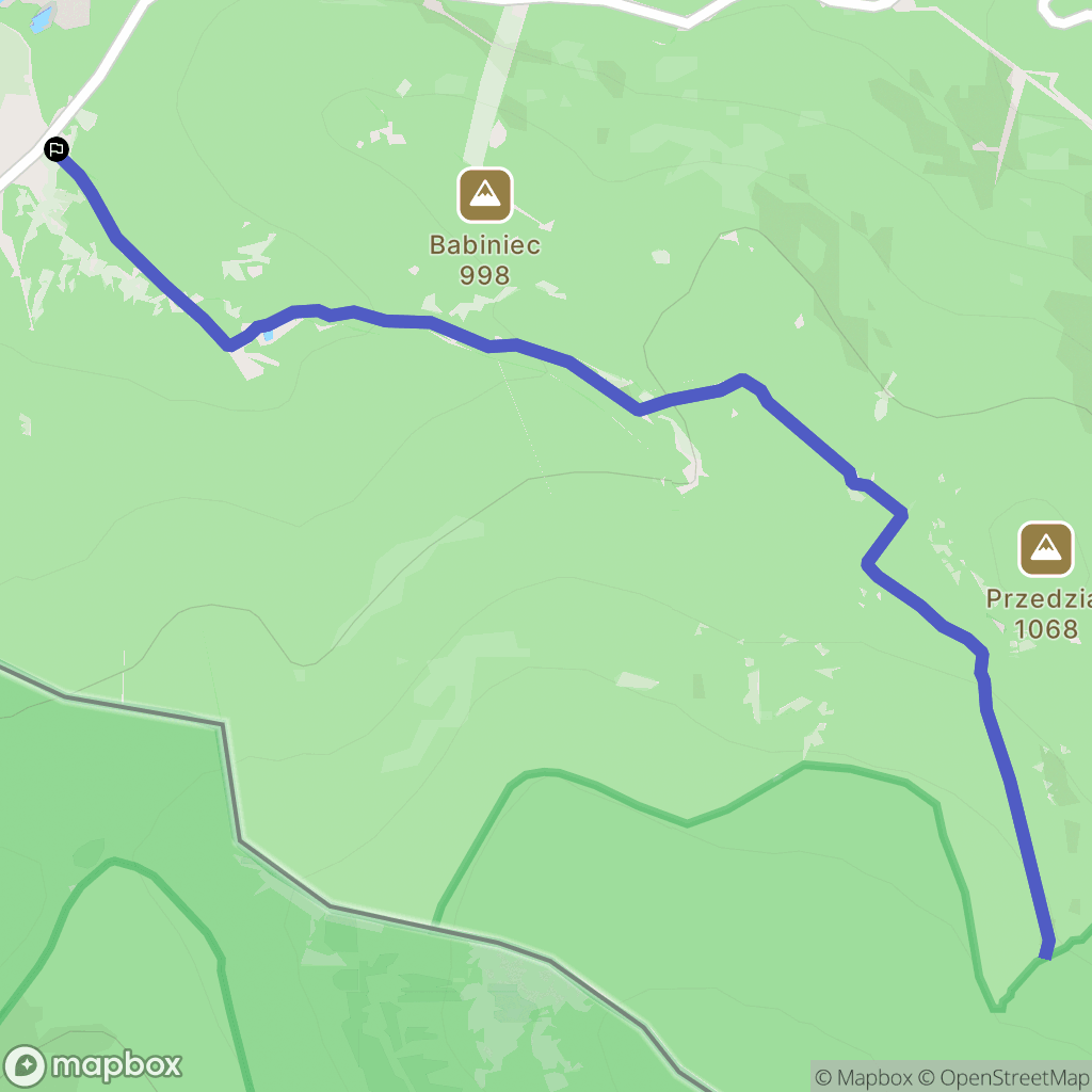 Szklarska Poręba: mapa trasy - Poland