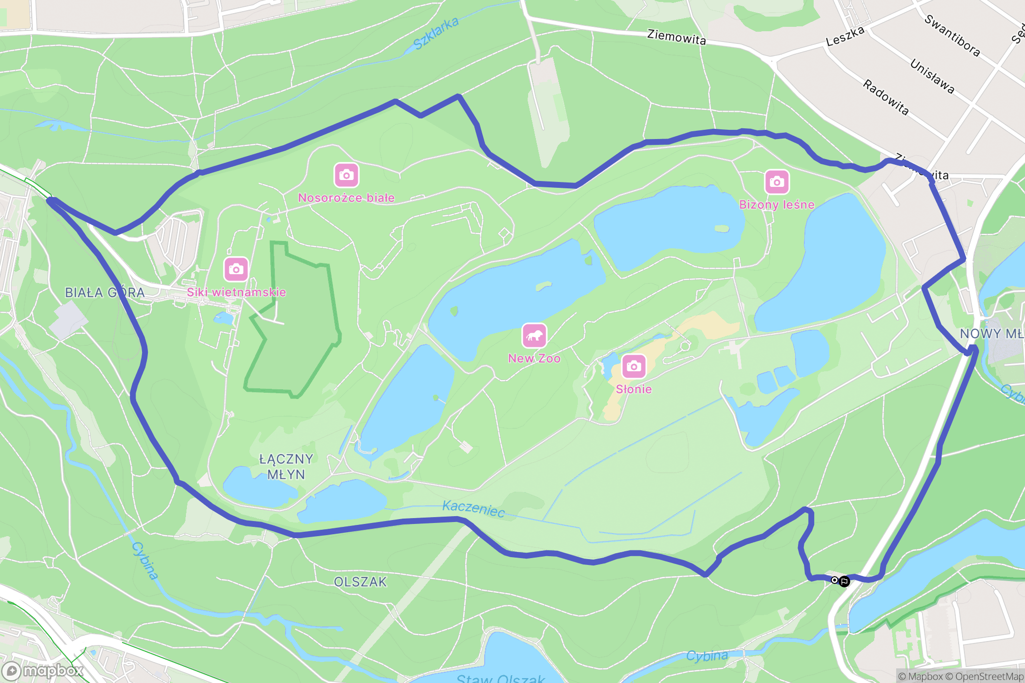 Poznań: mapa trasy - Poland