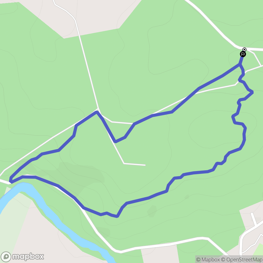 Chamadelle : carte du parcours de randonnée - France