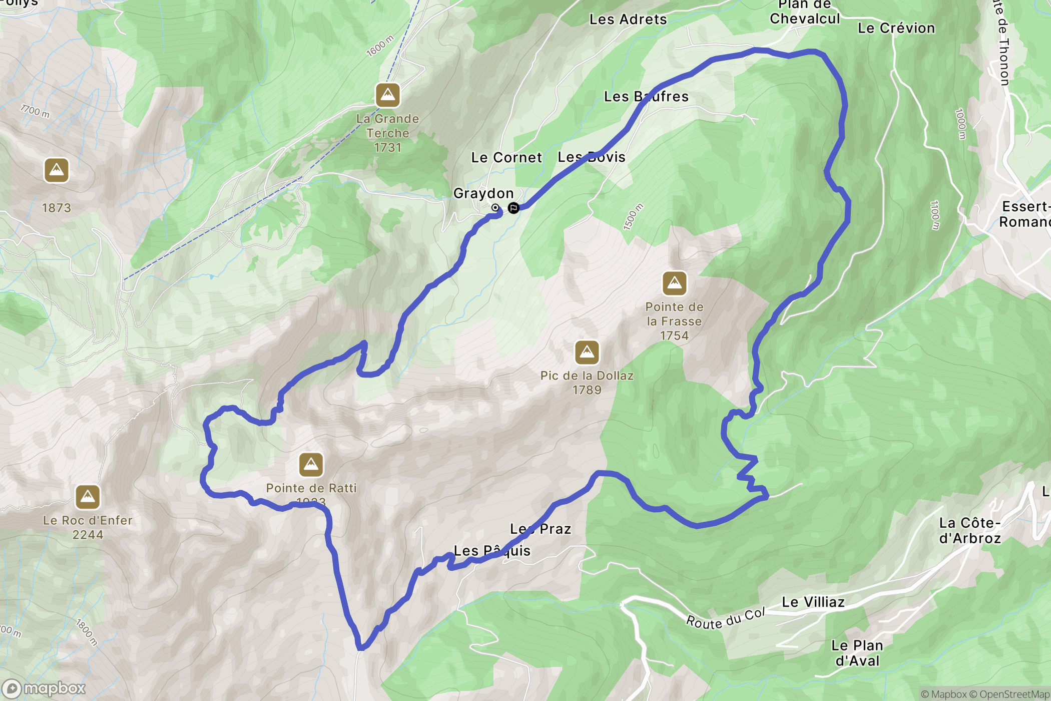Saint-Jean-d'Aulps: routekaart voor buitenactiviteiten - France