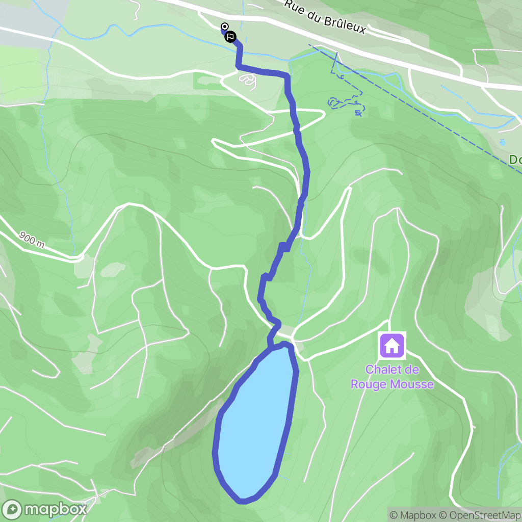 La Bresse : carte du parcours de randonnée - France