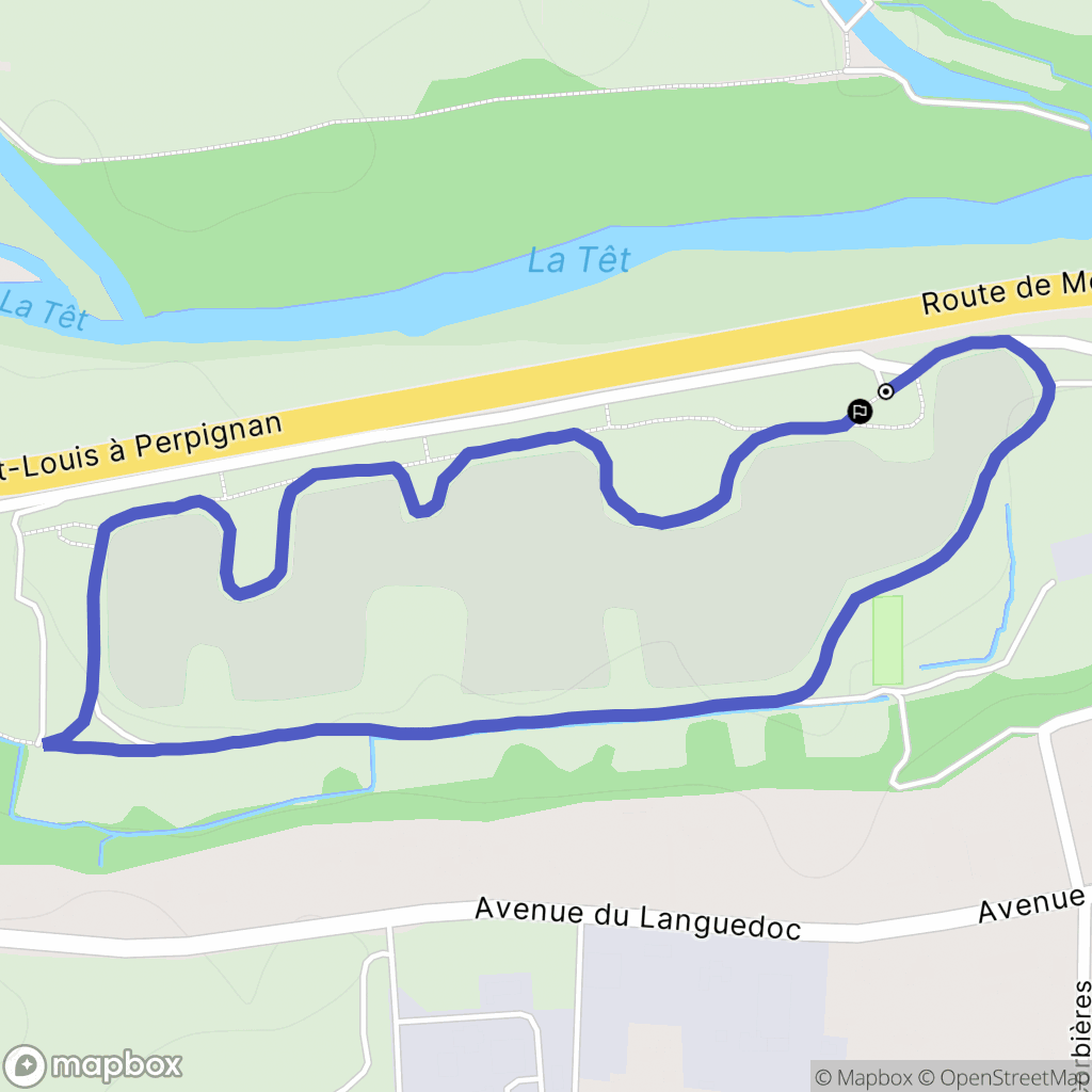 Saint-Féliu-d'Avall : carte du parcours de randonnée - France