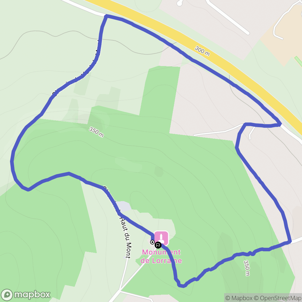 Charmes : carte du parcours de randonnée - France