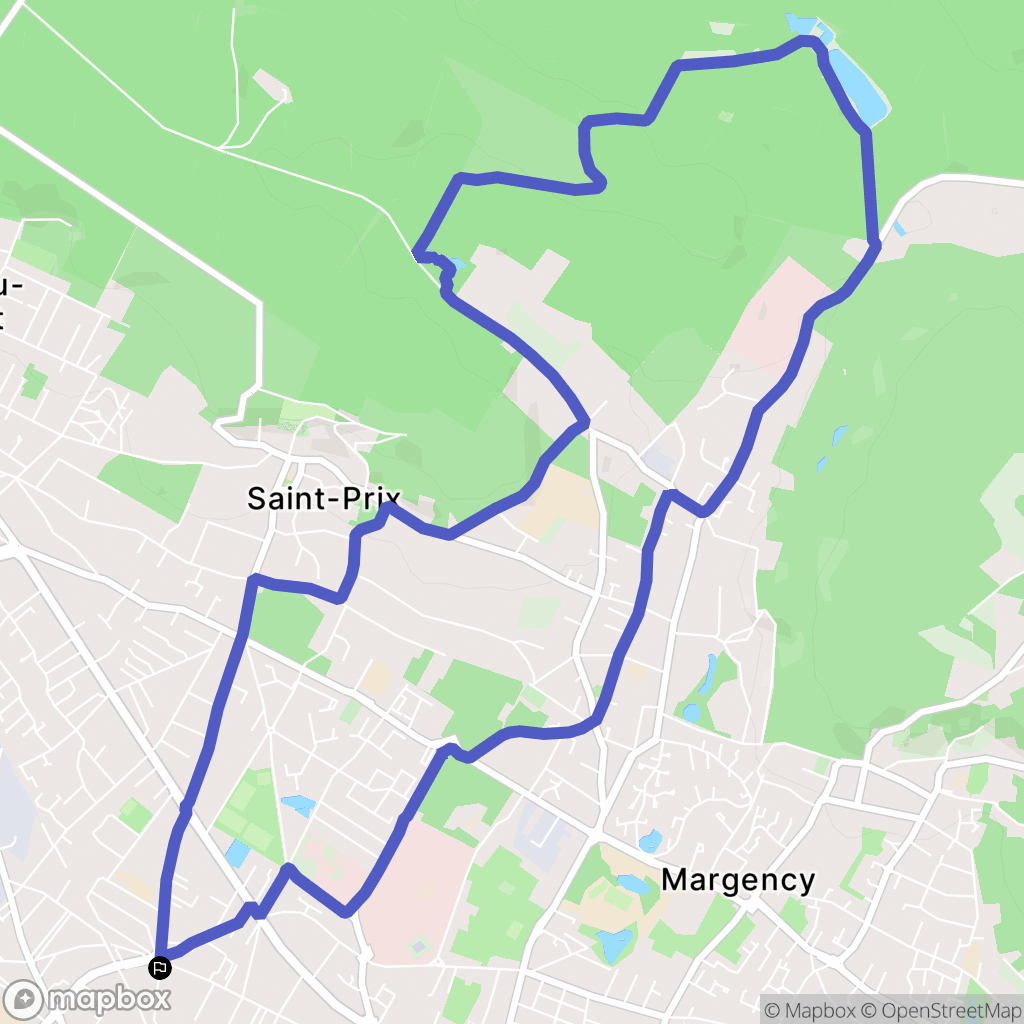 Ermont : carte du parcours de randonnée - France