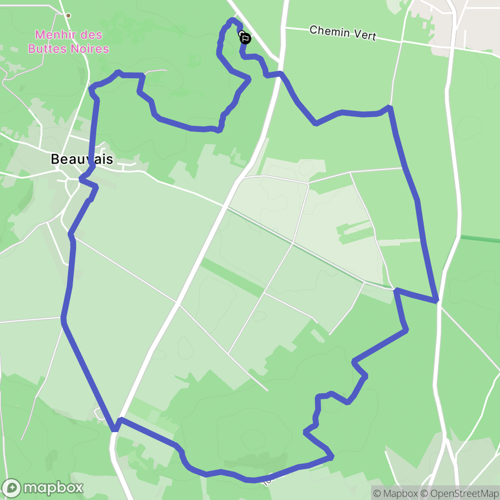 Champcueil : carte du parcours de randonnée - France