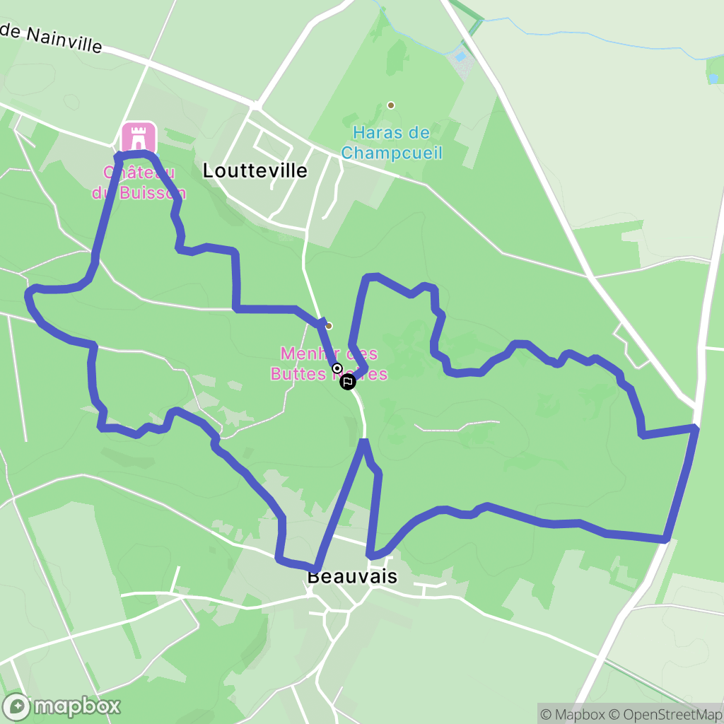Champcueil : carte du parcours de randonnée - France