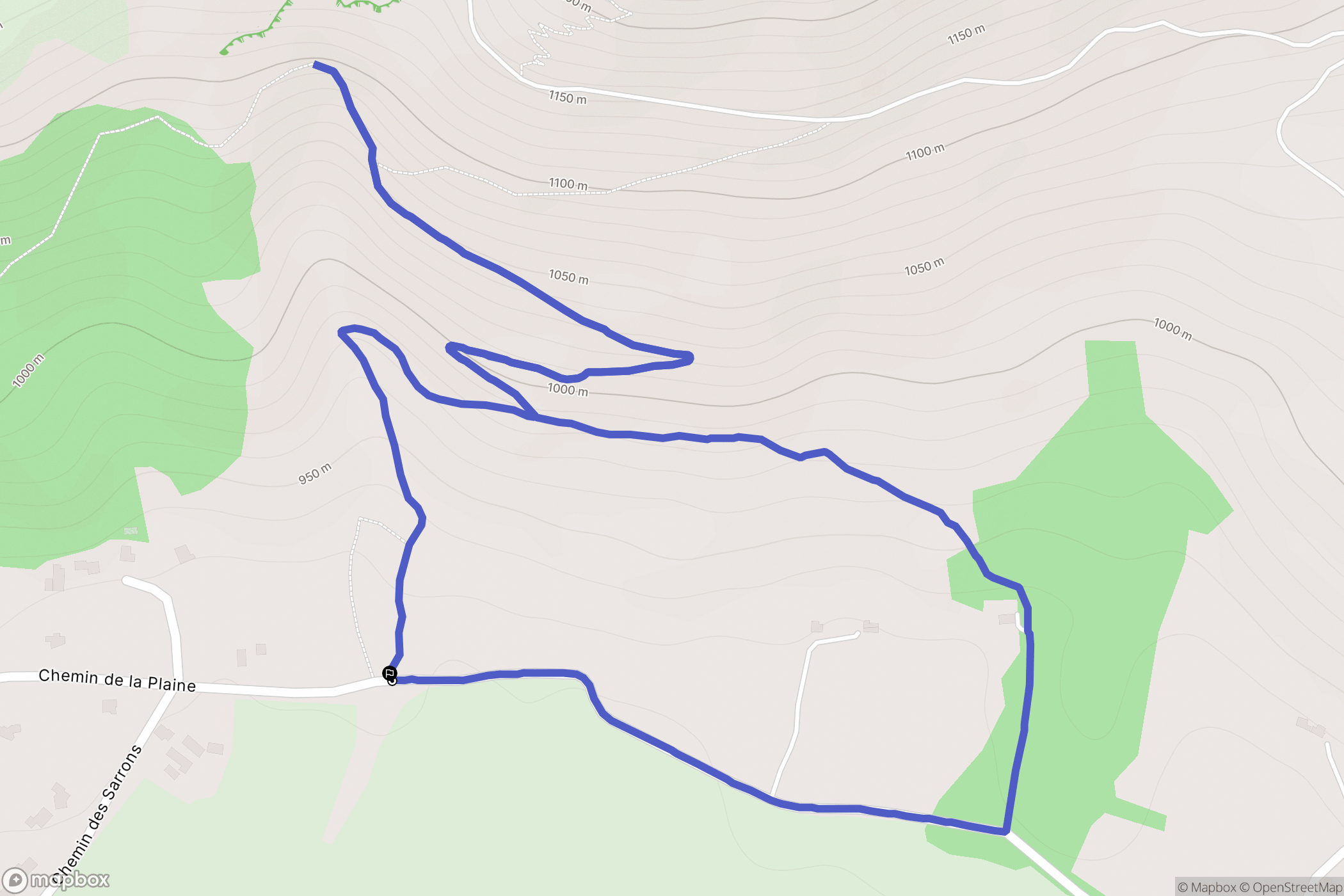 La Roche-des-Arnauds : carte du parcours de randonnée - France