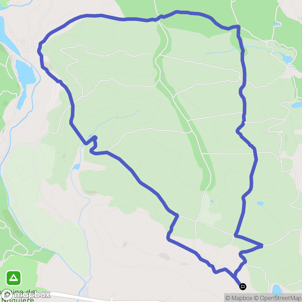 Roquebrune-sur-Argens : carte du parcours de randonnée - France