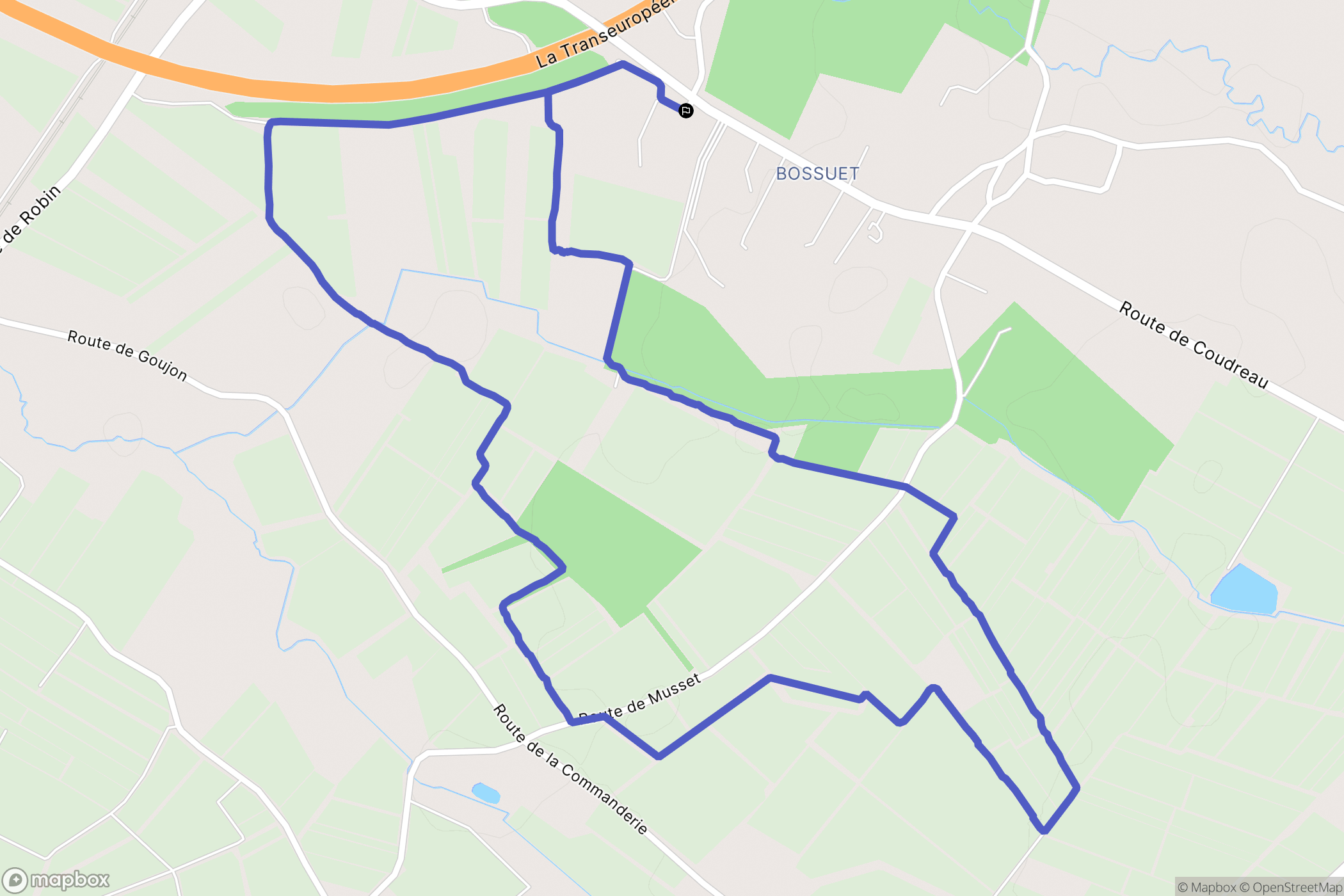 Saint-Denis-de-Pile : carte du parcours de randonnée - France
