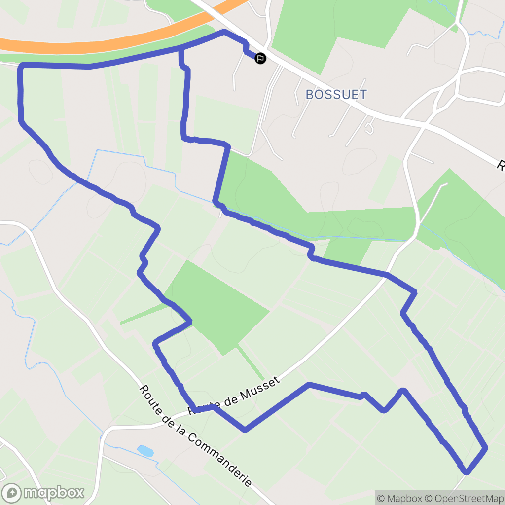Saint-Denis-de-Pile : carte du parcours de randonnée - France