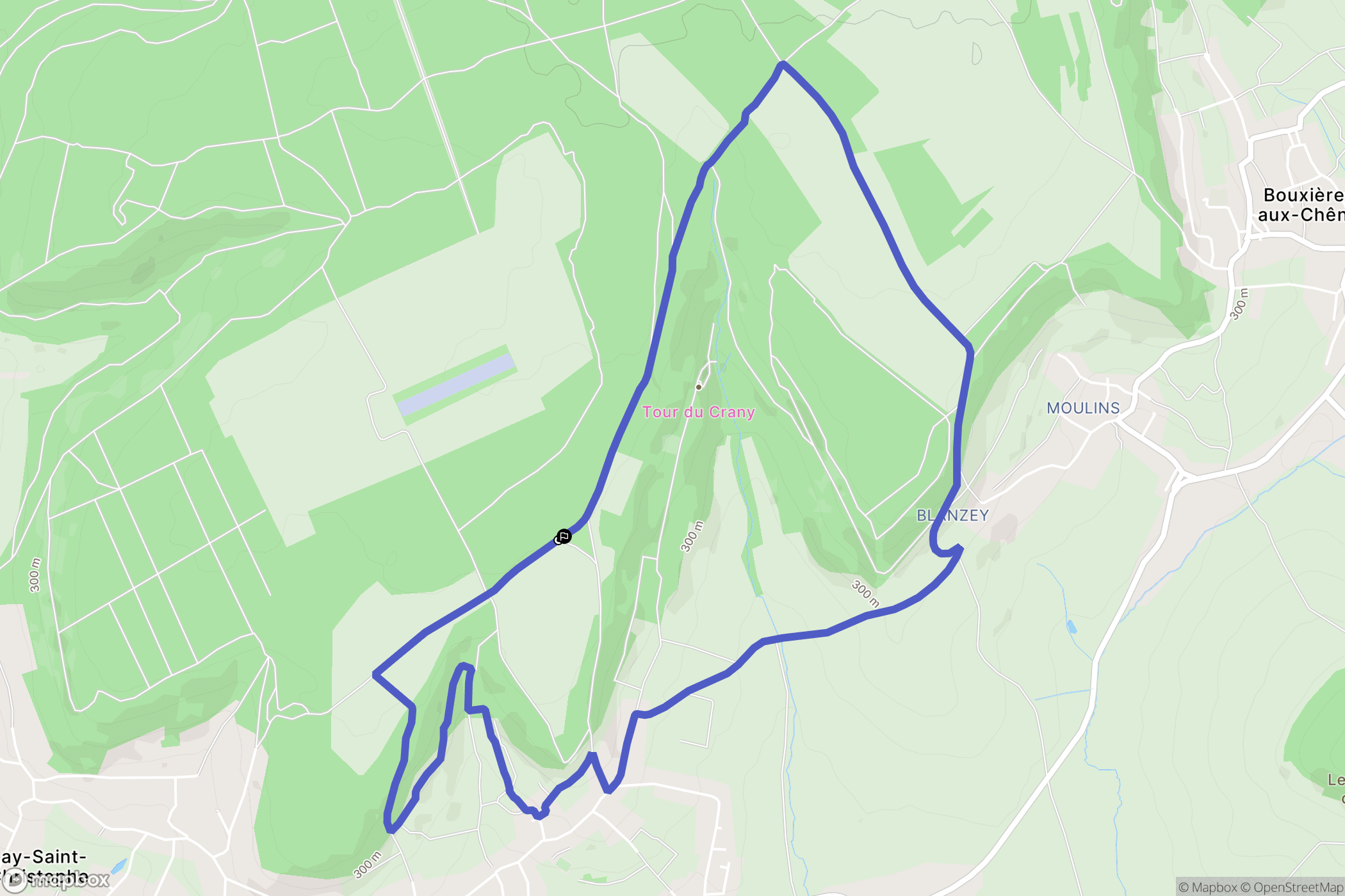 Eulmont : carte du parcours de randonnée - France