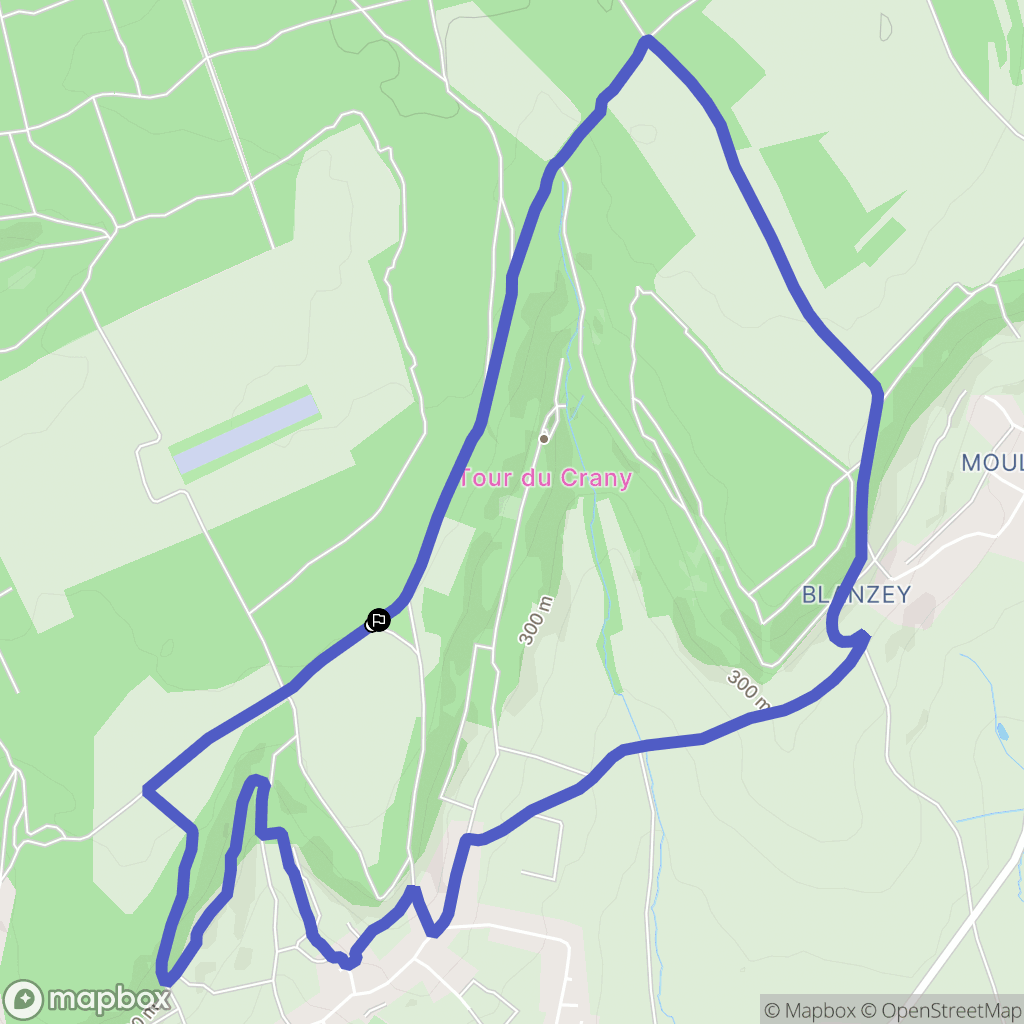 Eulmont : carte du parcours de randonnée - France