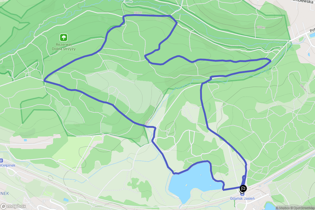 Gdańsk: mapa trasy - Poland