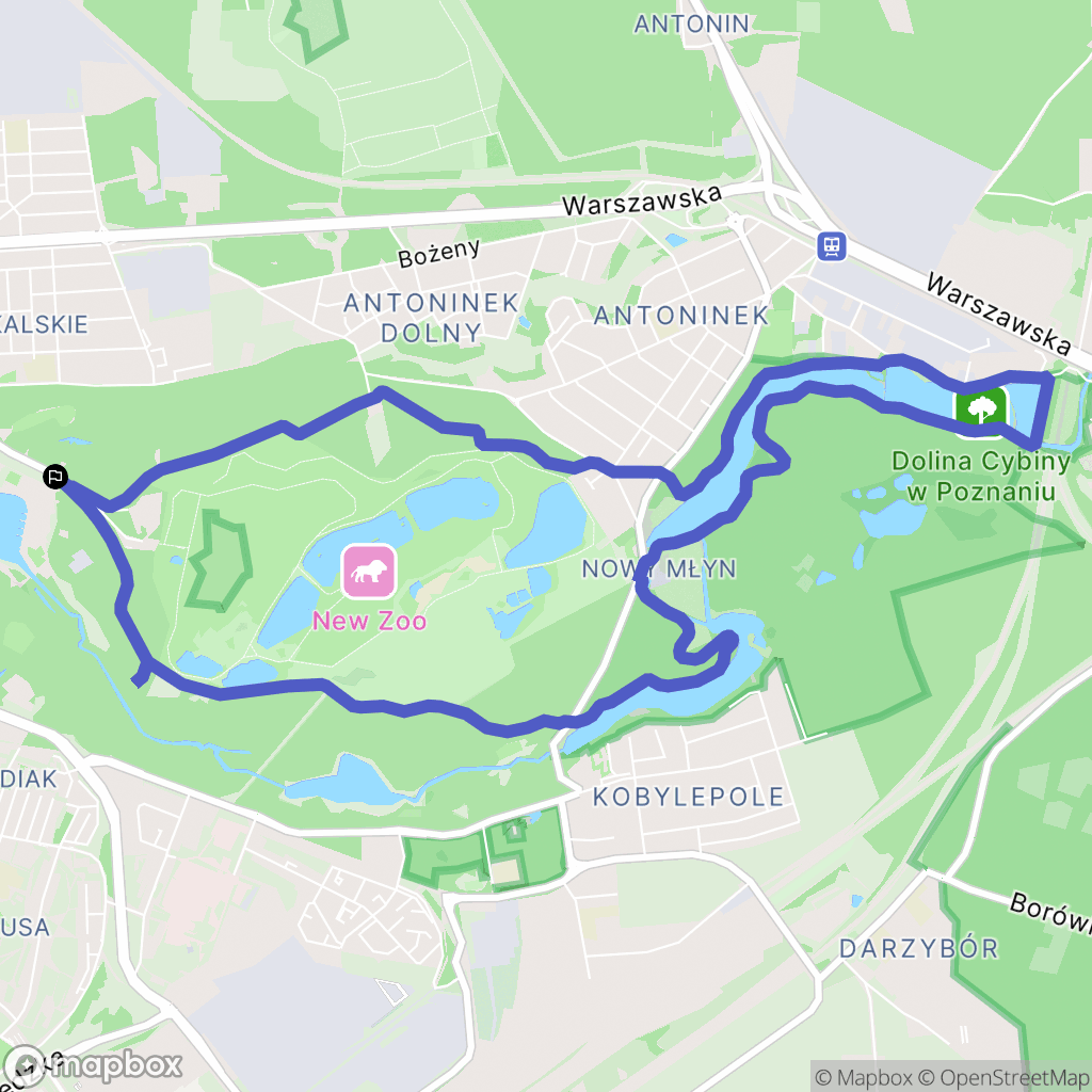 Poznań: mapa trasy - Poland