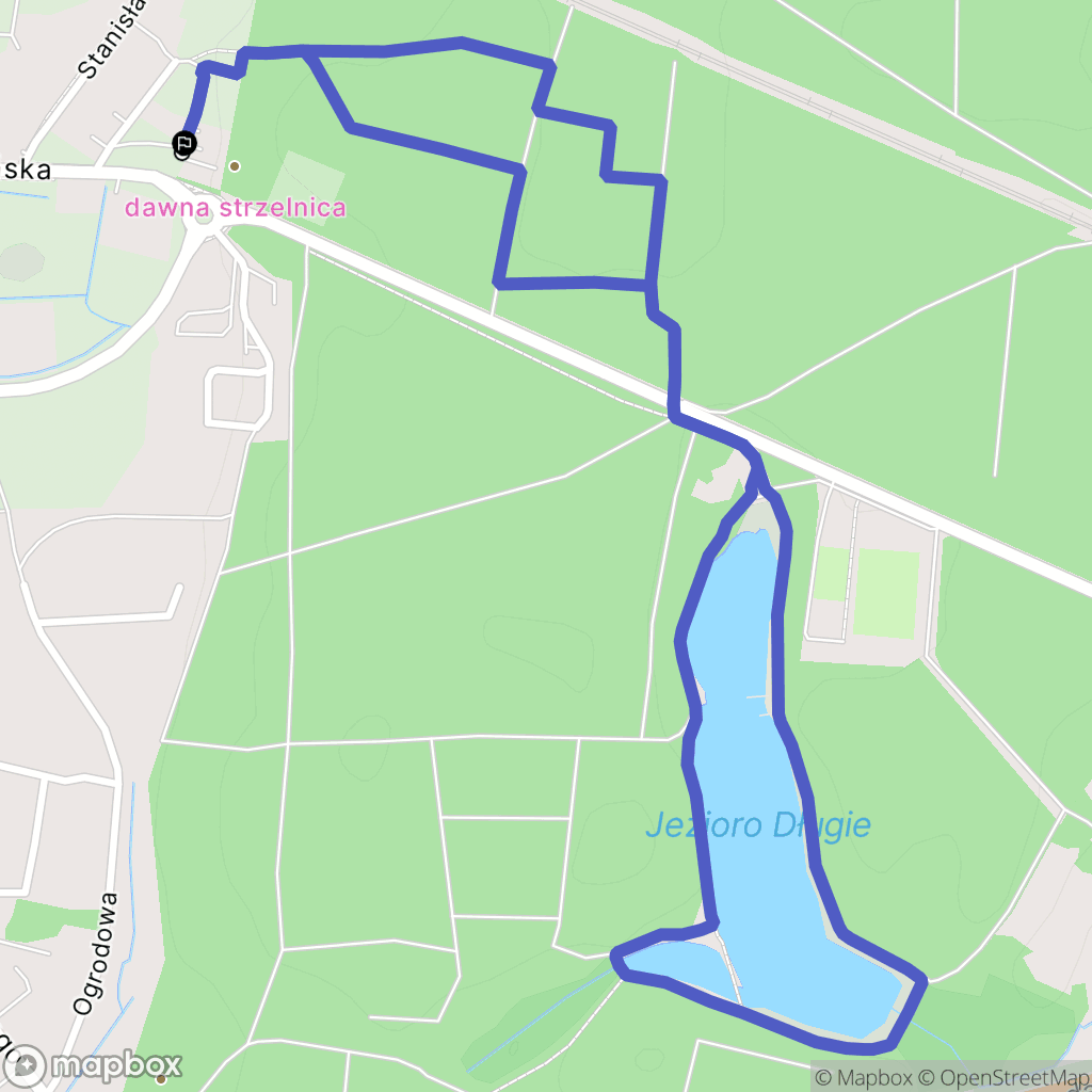 Rzepin: mapa trasy - Poland