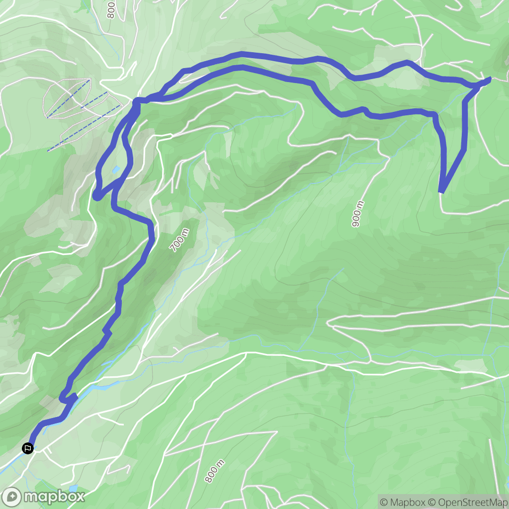 Cornimont : carte du parcours de randonnée - France