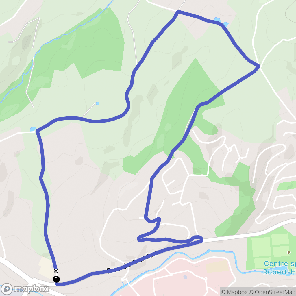 L'Etrat : carte du parcours de randonnée - France