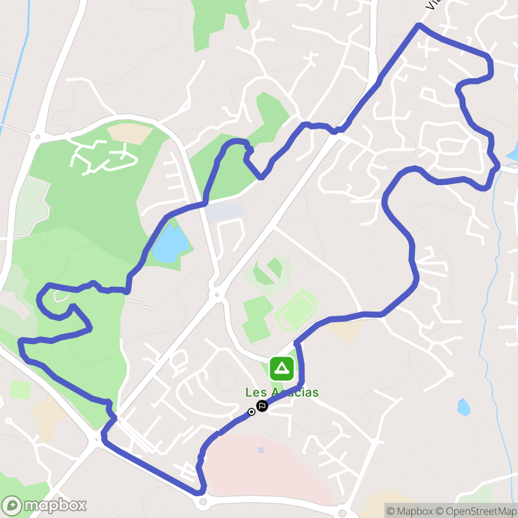 Fréjus : carte du parcours de randonnée - France