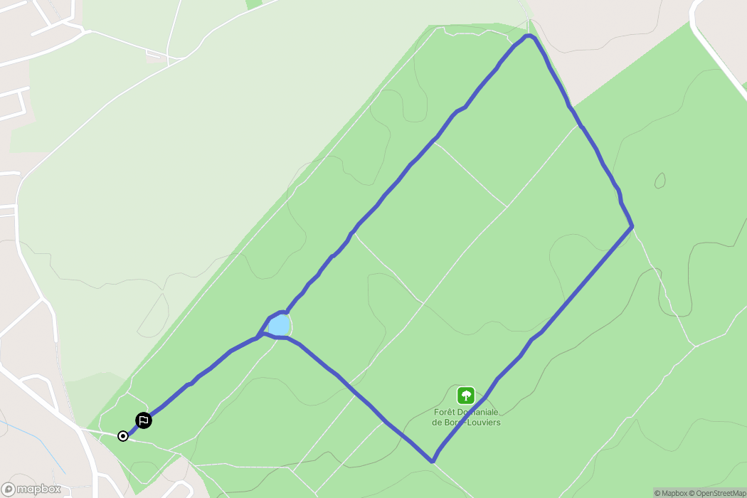 Saint-Pierre-lès-Elbeuf : carte du parcours de randonnée - France