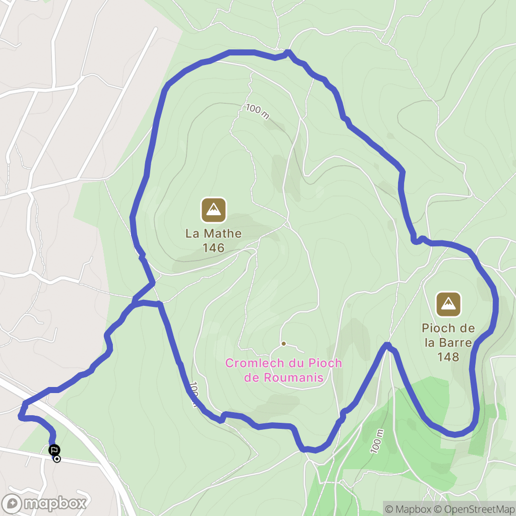 Balaruc-les-Bains : carte du parcours de randonnée - France