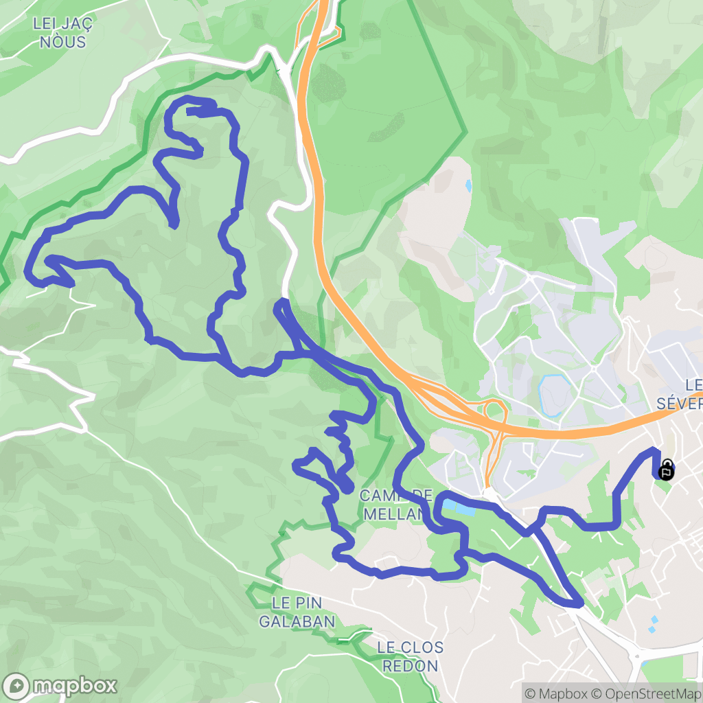 La Ciotat : carte du parcours de randonnée - France