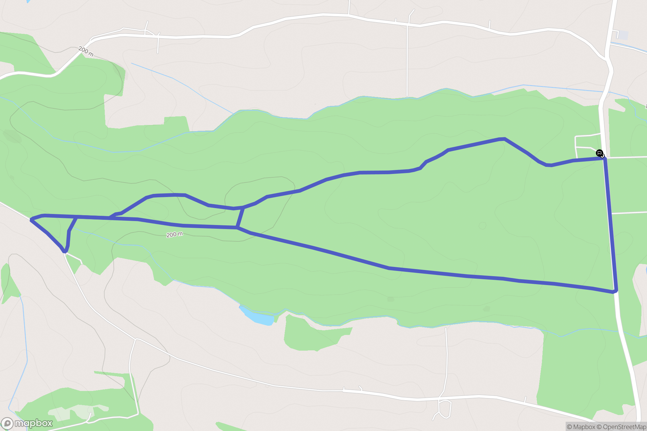 Castillon-Debats : carte du parcours de randonnée - France