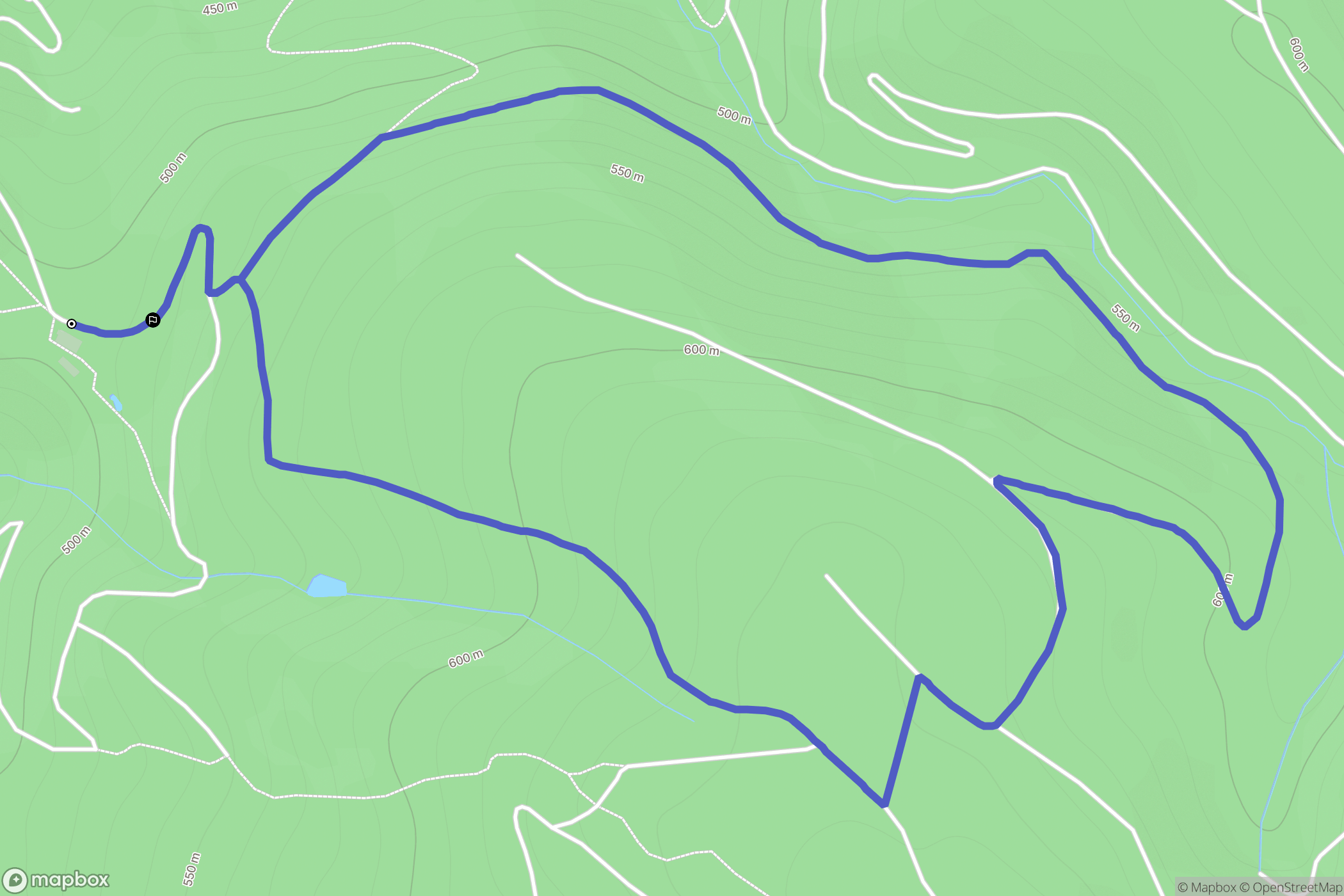 Verdalle : carte du parcours de randonnée - France