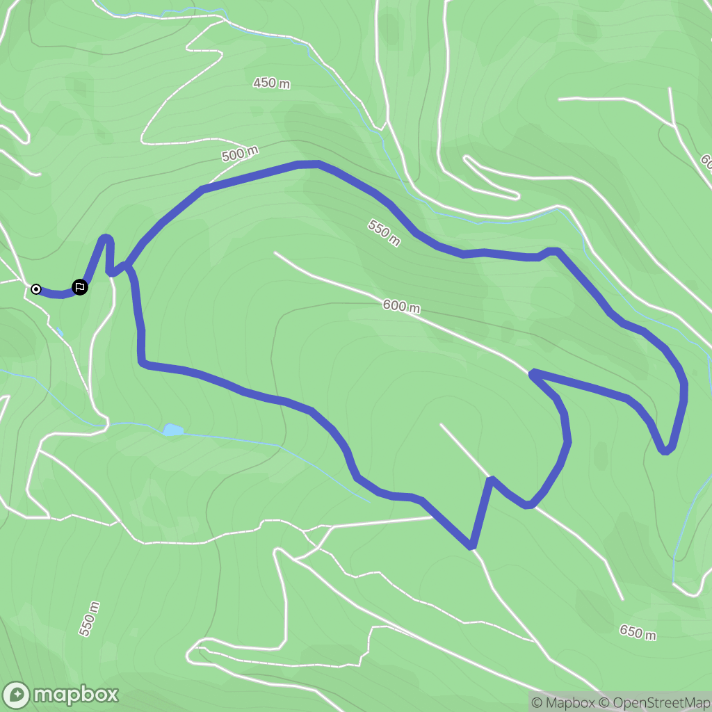 Verdalle : carte du parcours de randonnée - France