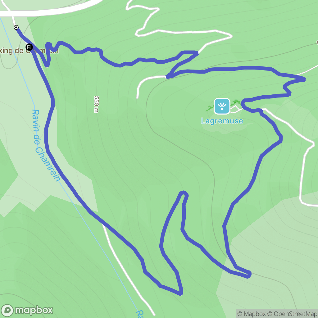Le Chaffaut-Saint-Jurson : carte du parcours de randonnée - France