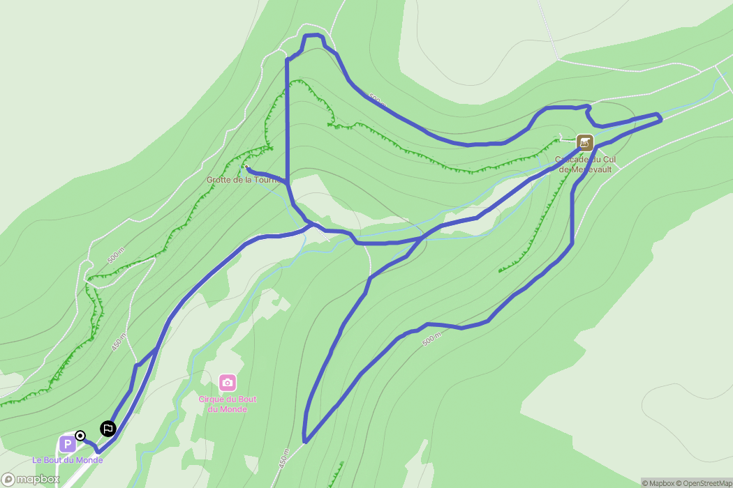Cormot-Vauchignon : carte du parcours de randonnée - France