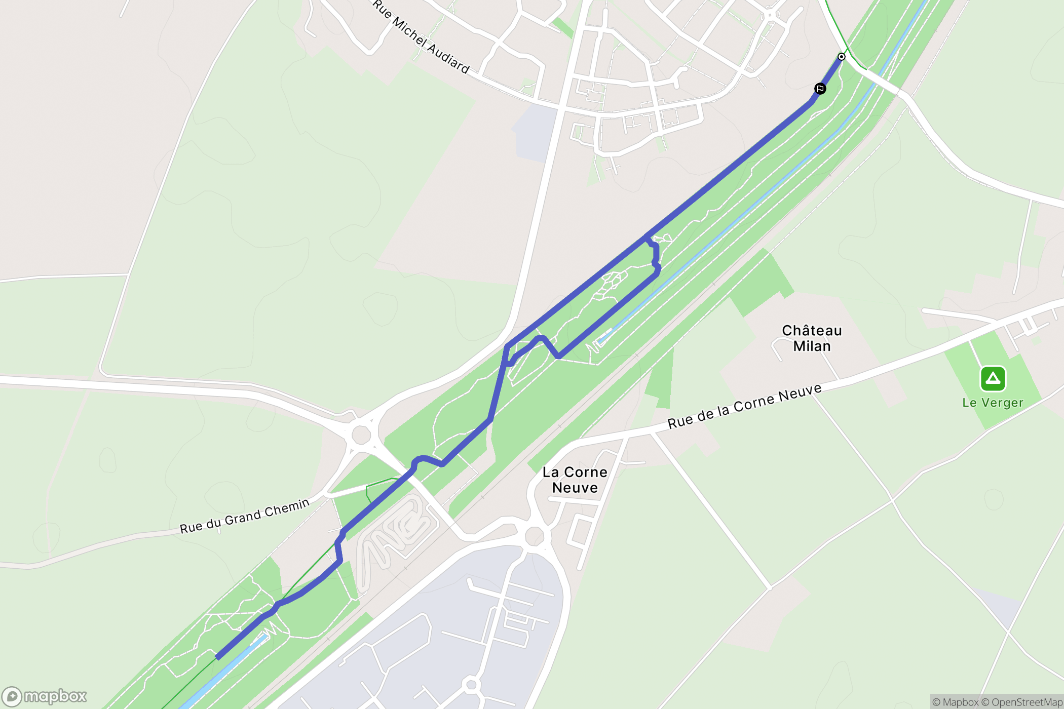 Dompierre-sur-Mer : carte du parcours de randonnée - France