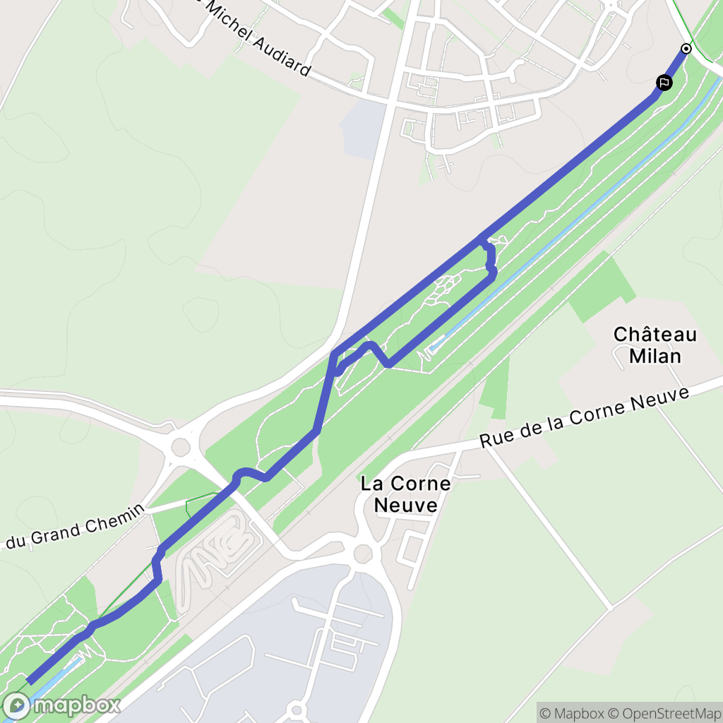 Dompierre-sur-Mer : carte du parcours de randonnée - France