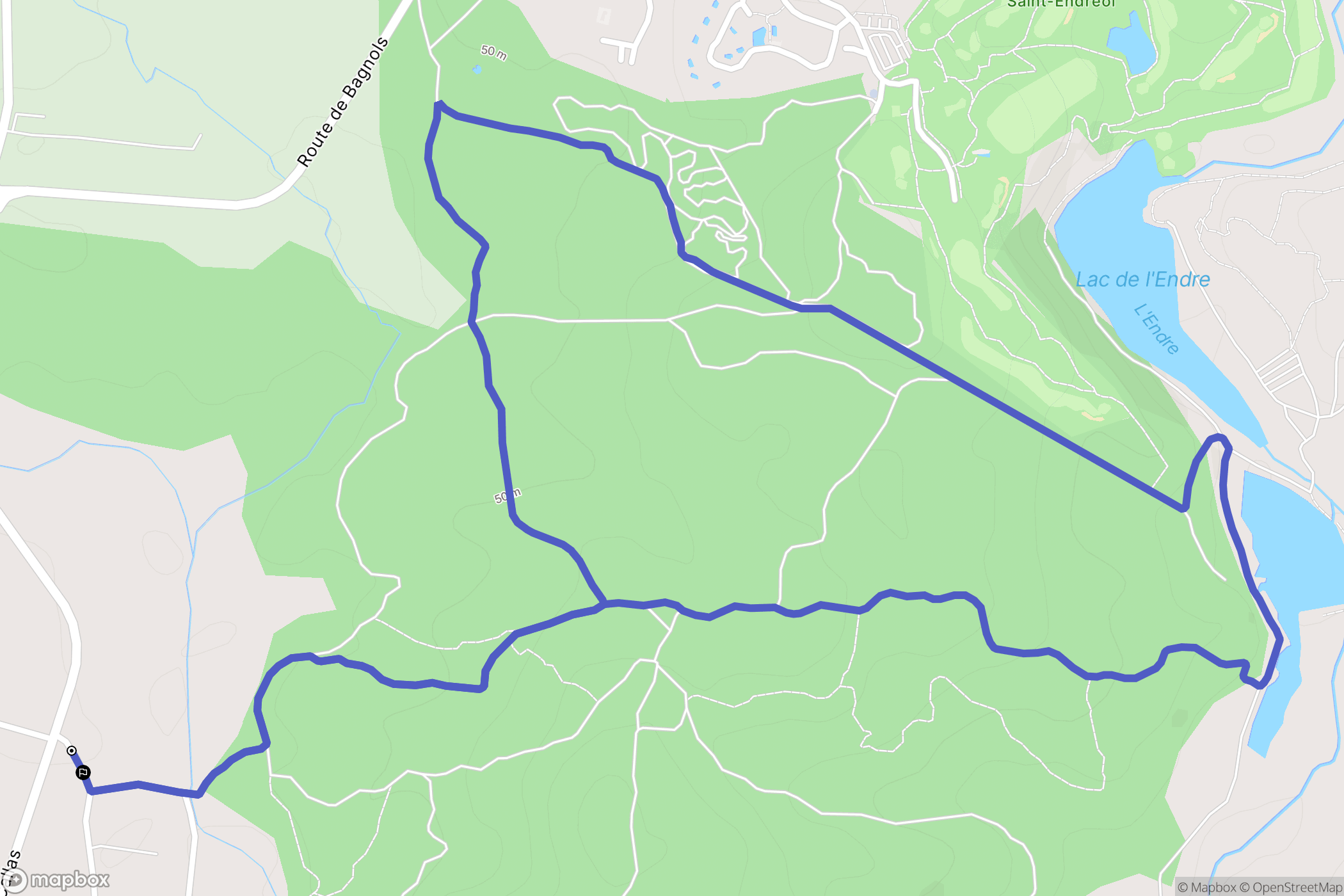 Le Muy : carte du parcours de randonnée - France