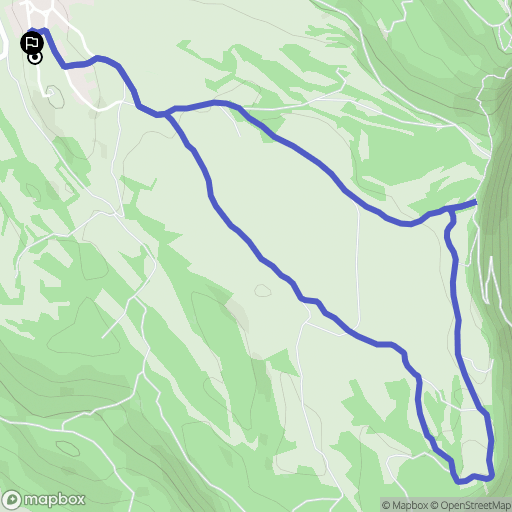 Innimond : carte du parcours de randonnée - France