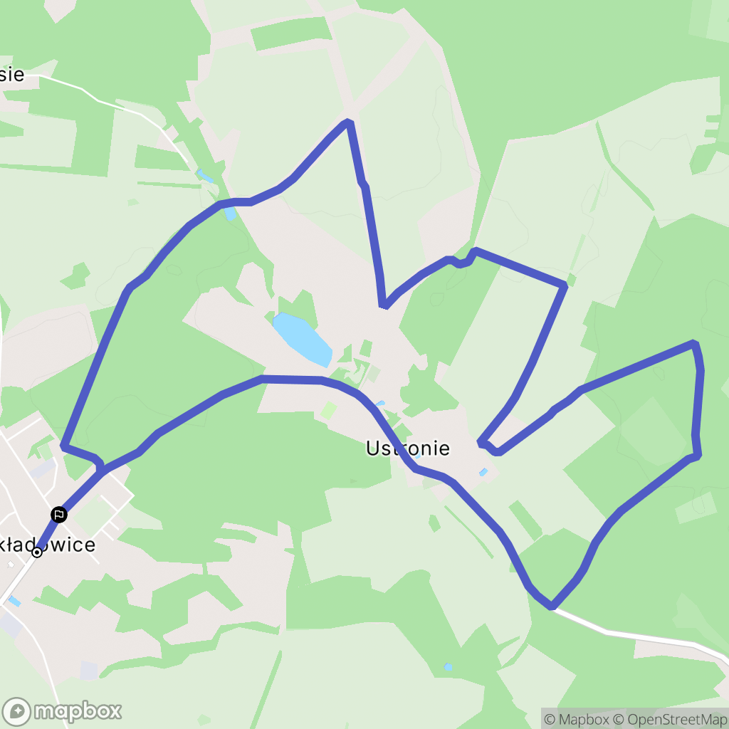 Składowice: mapa trasy - Poland