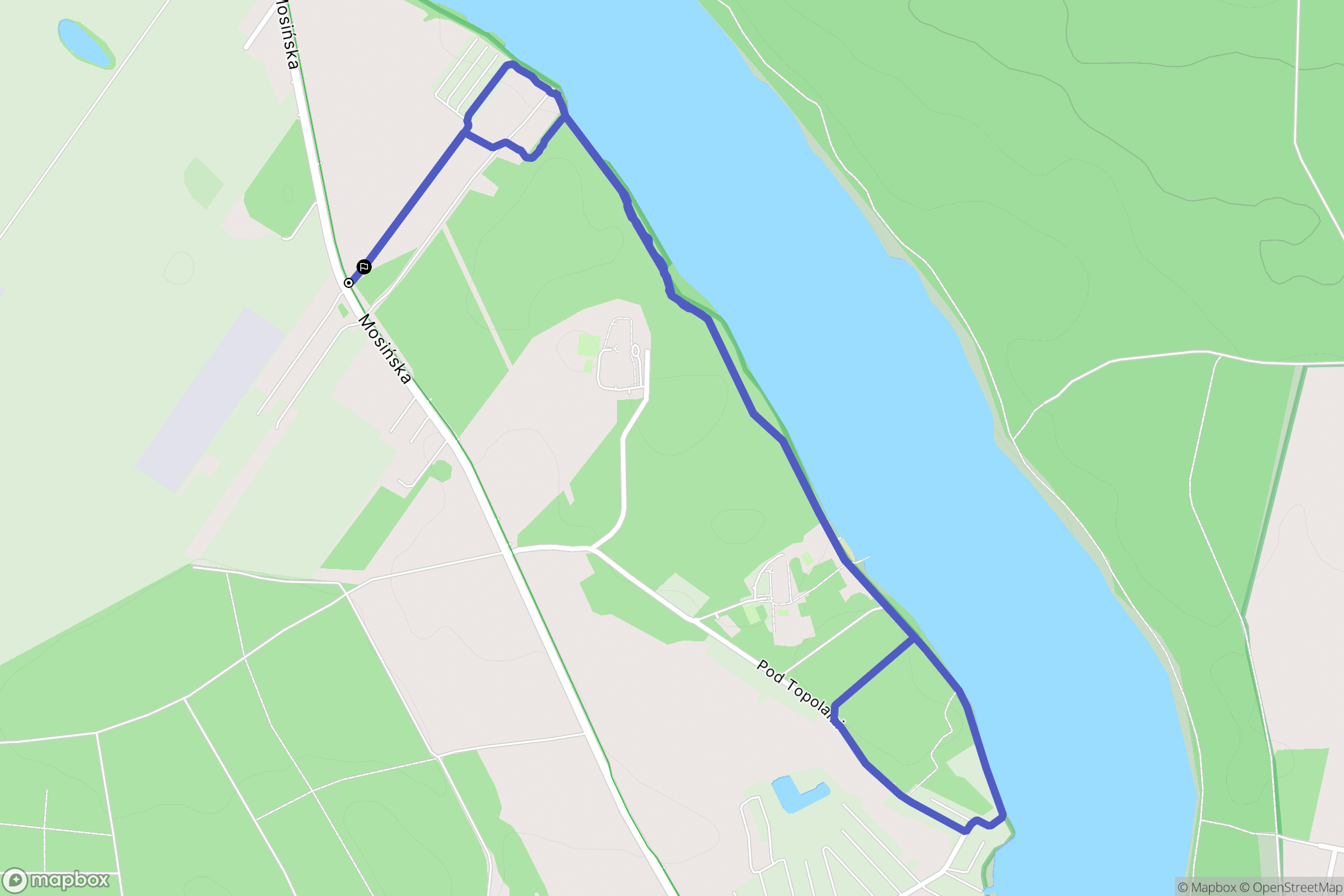 Łódź: mapa trasy - Poland