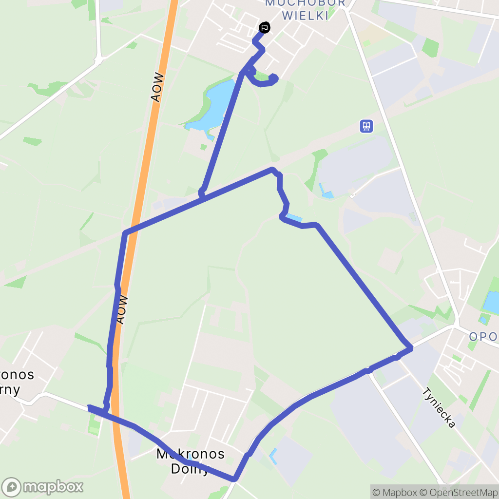 Wrocław: mapa trasy - Poland