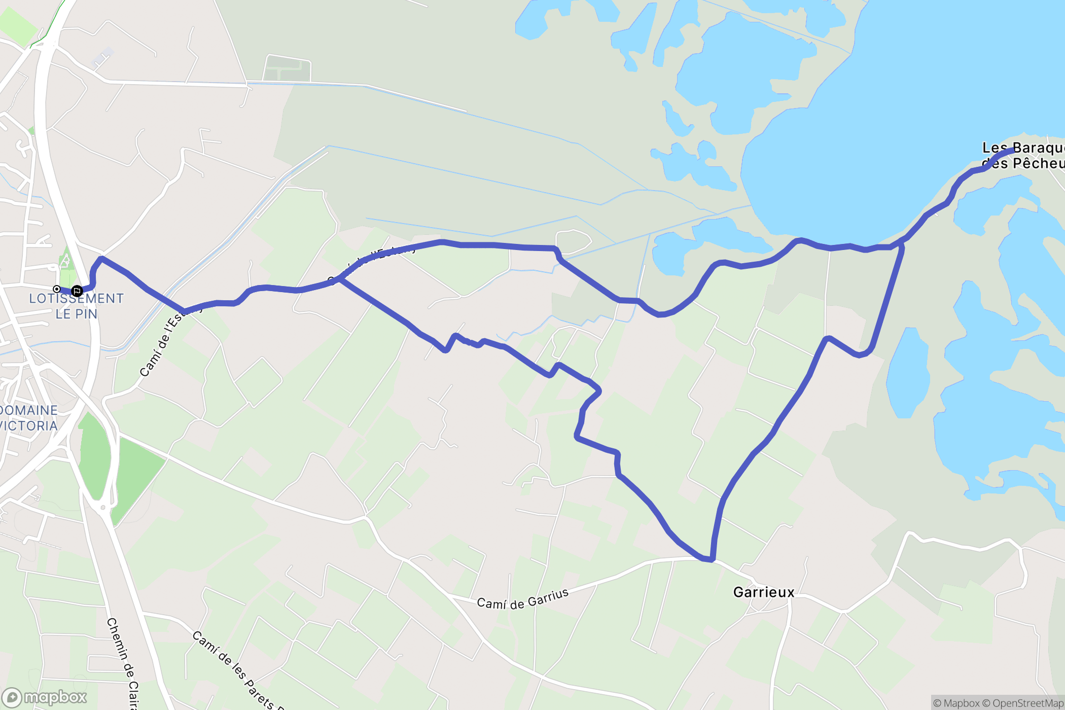 Salses-le-Château : carte du parcours de randonnée - France