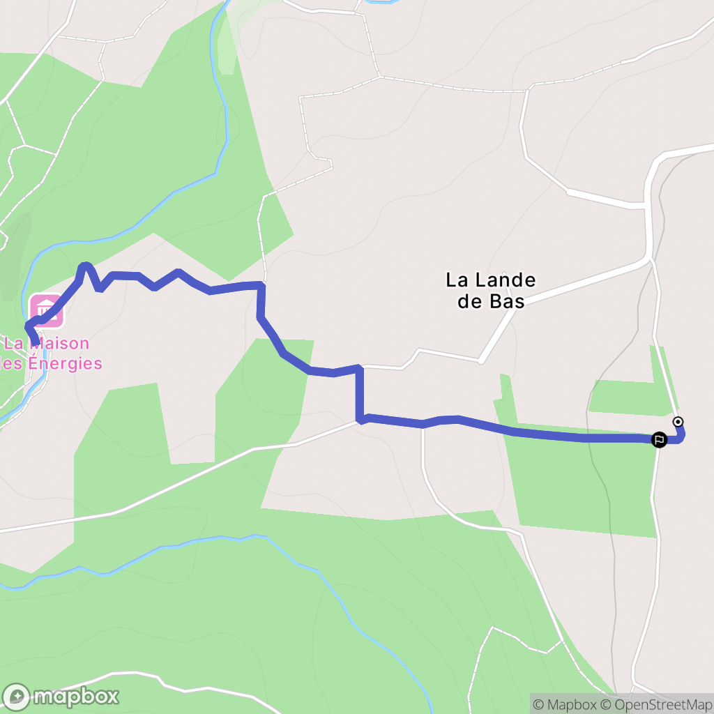 Lassy : carte du parcours de randonnée - France