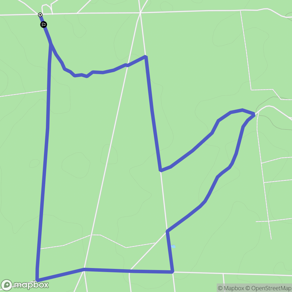 Rivières : carte du parcours de randonnée - France