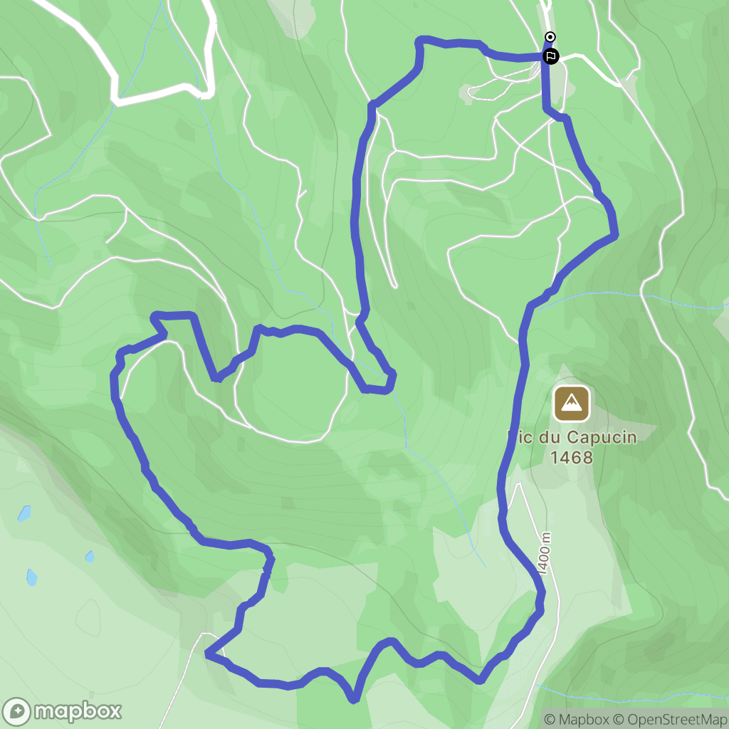 Mont-Dore : carte du parcours de randonnée - France