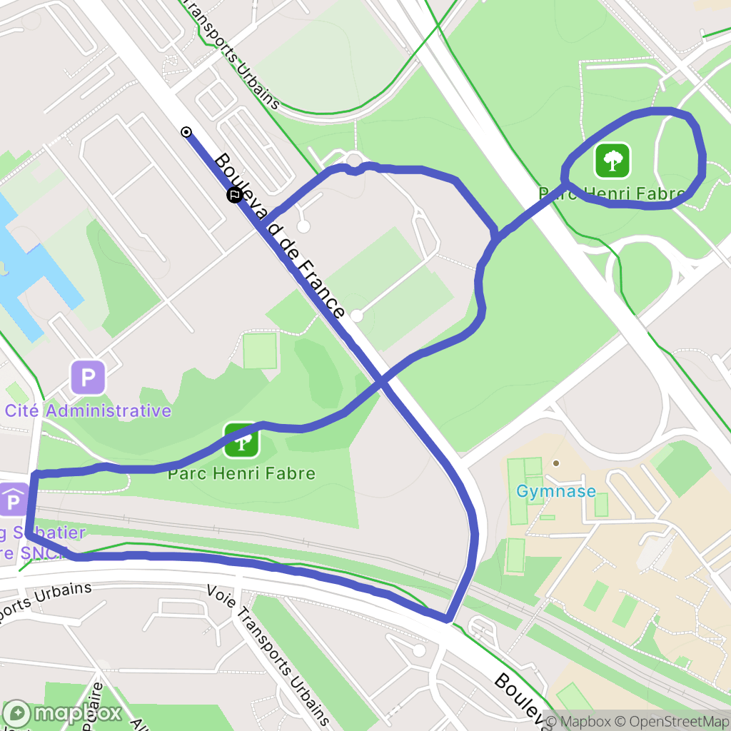 Évry-Courcouronnes : carte du parcours de randonnée - France