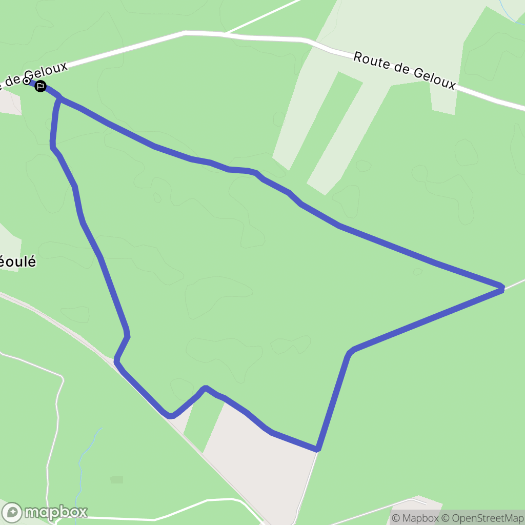 Ygos-Saint-Saturnin : carte du parcours de randonnée - France