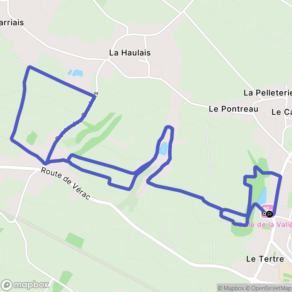 La Chapelle-Launay : carte du parcours de randonnée - France