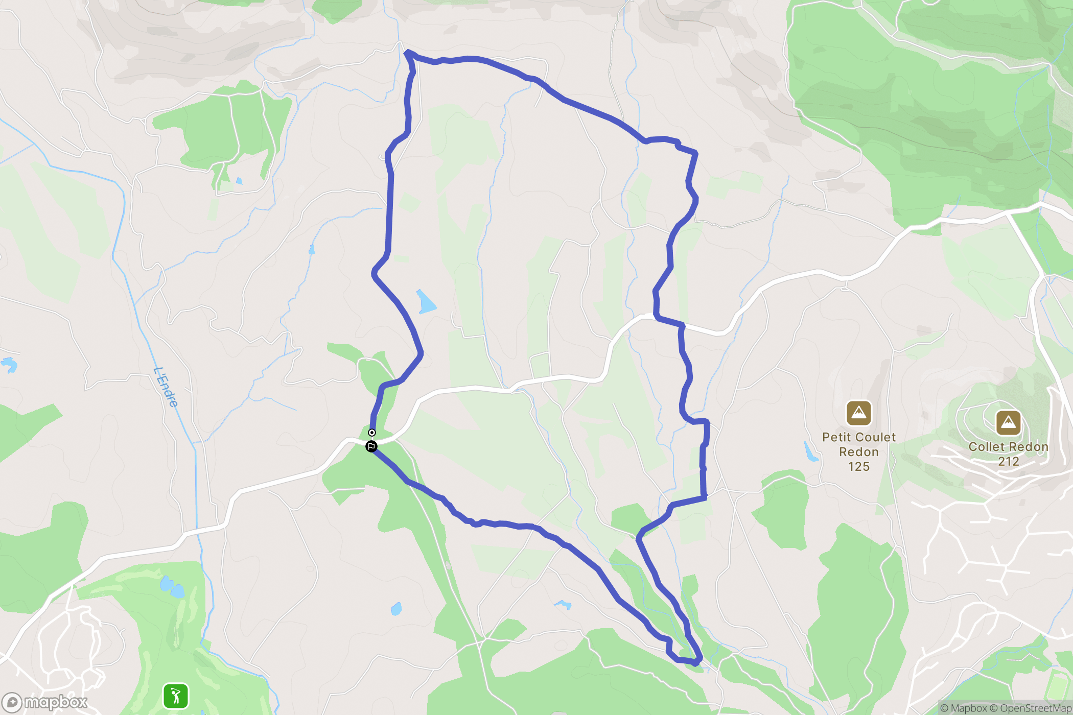 Le Muy : carte du parcours de randonnée - France