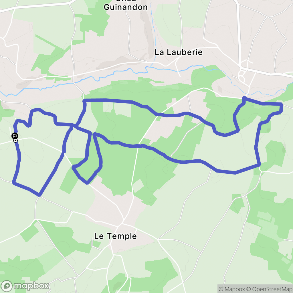 Cellefrouin : carte du parcours de randonnée - France