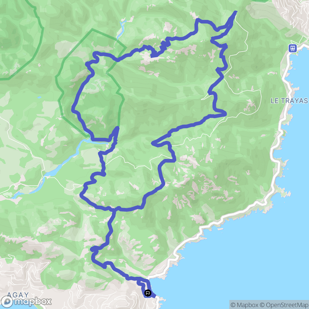 Saint-Raphaël : carte du parcours de randonnée - France